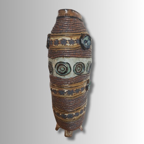 SL-380 Vessel, Stoneware Ropes, Ropes, Tack, Conchos $645 at Hunter Wolff Gallery